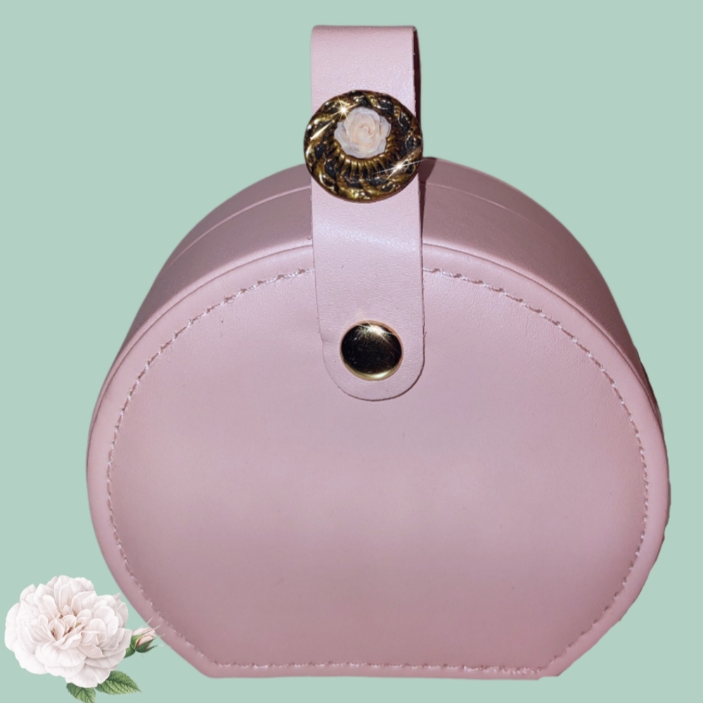 Jewelry Weekend Pink Portable Party Purse Bling Bag